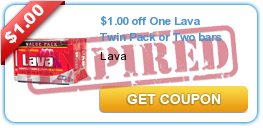 $1.00 off One Lava Twin Pack or Two bars