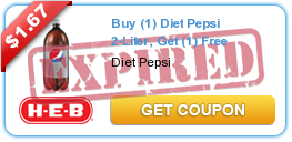 Buy (1) Diet Pepsi 2-Liter, Get (1) Free
