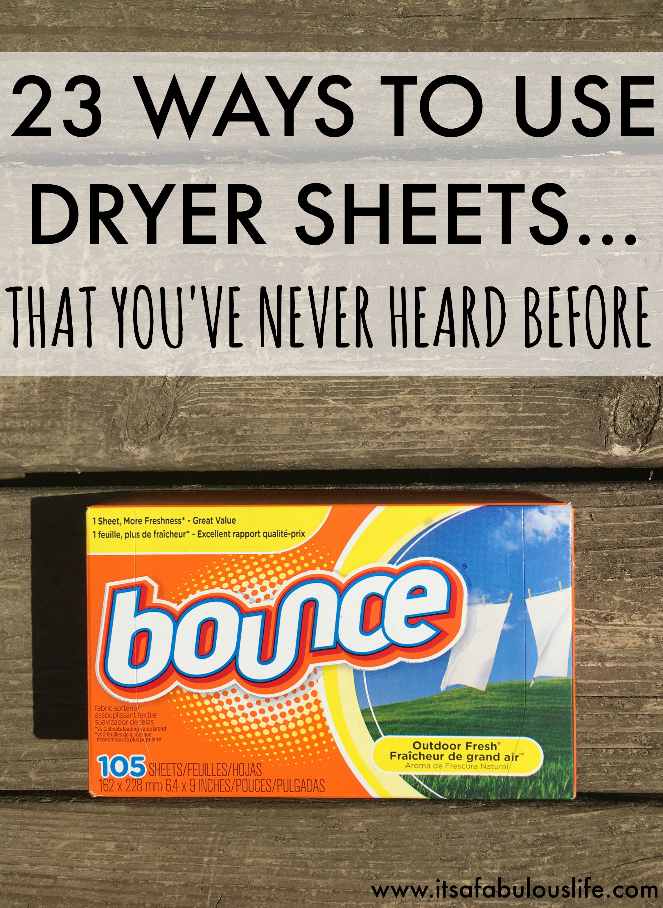 23 ways to use dryer sheets