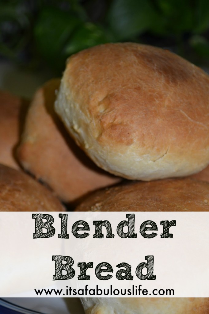 Blender Bread - SUCH an easy way to make homemade rolls and buns!  Love the easy clean up too!