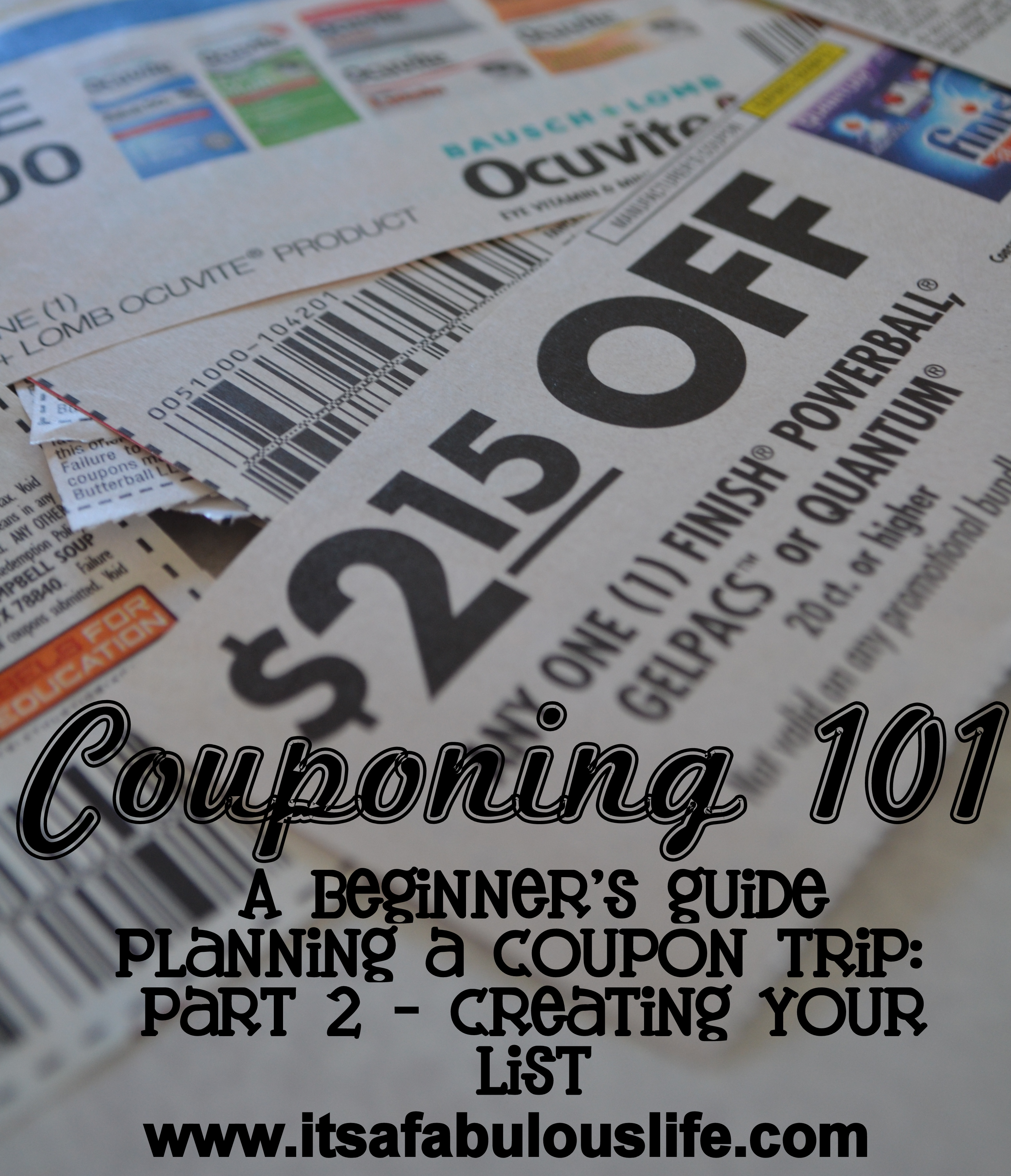 couponing 101 planning a coupon trip creating your list