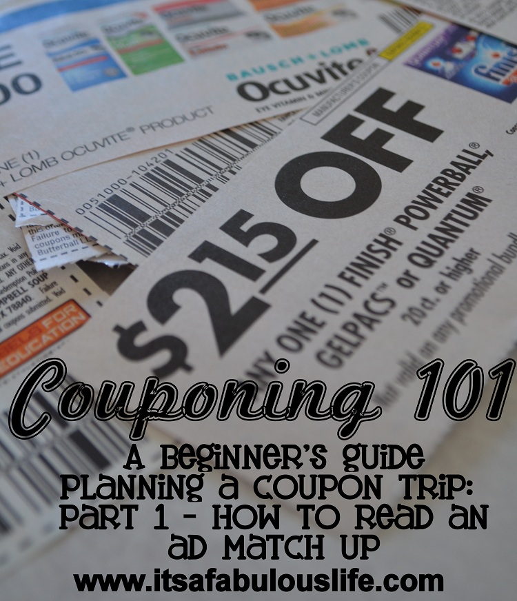 couponing 101 planning a coupon trip how to read an ad match up
