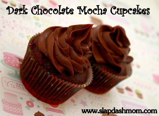 Dark Chocolate Mocha Cupcake Slap Dash Mom1