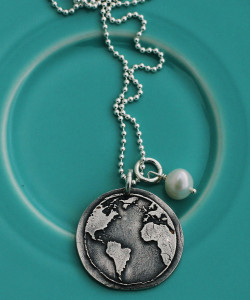 Earth Day Charm Necklace from The Vintage Pearl