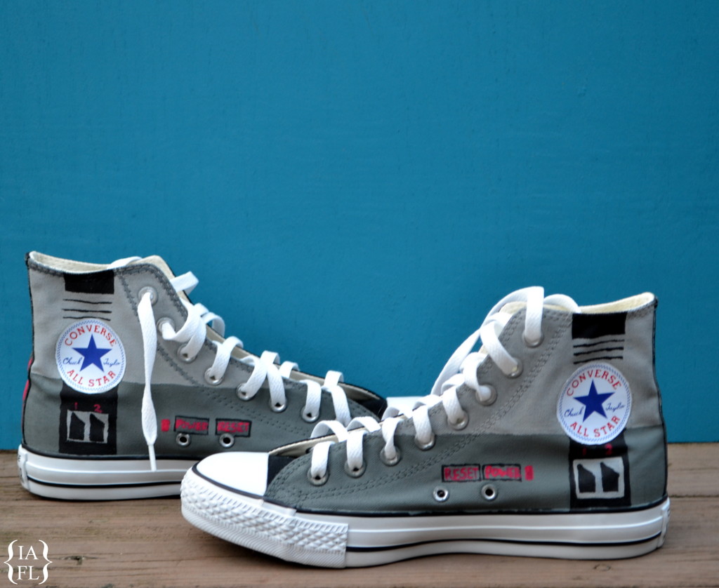How to paint Converse - Nintendo Converse