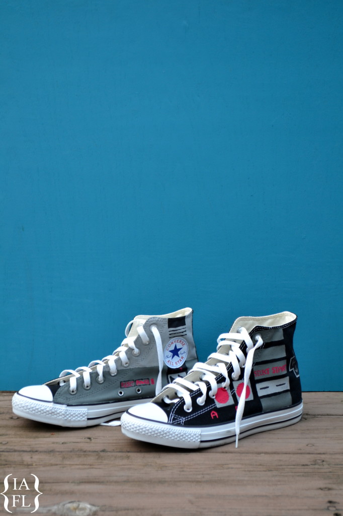 How to Paint Converse Sneakers - Nintendo Converse 