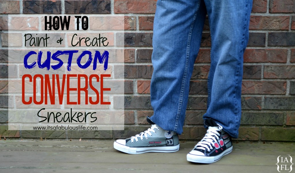 how to paint and create custom Converse sneakers