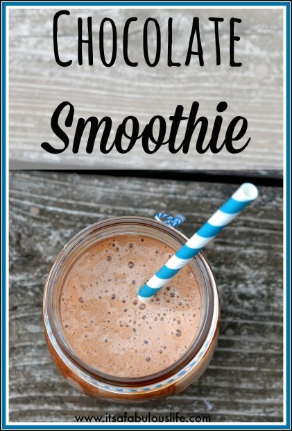 Easy and so delicious!  Chocolate Smoothie!  YUM!!