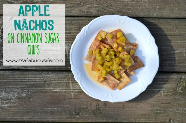 Apple Nachos with Cinnamon Sugar Chips  - This is SO addicting!! WOW!  DELICIOUS!!  Will make again (and again!) 