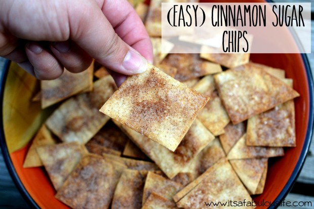 Easy Cinnamon Sugar Chips --- Only 4 ingredients!! 