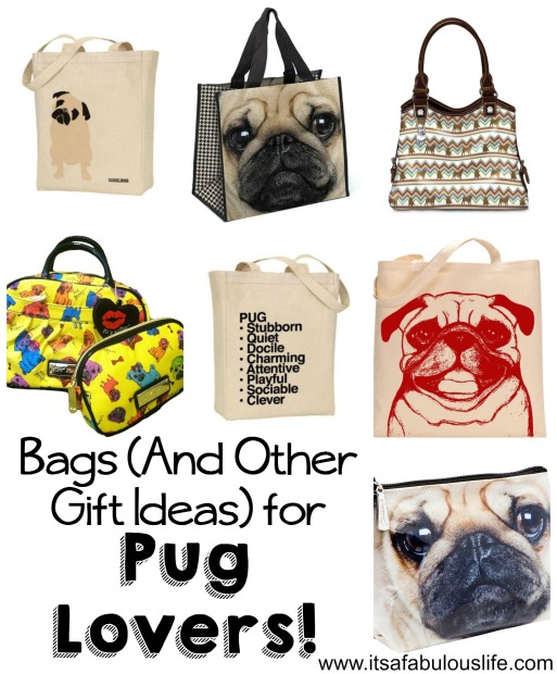 Pug Bag Purse Gift Ideas for Pug Dog Lovers