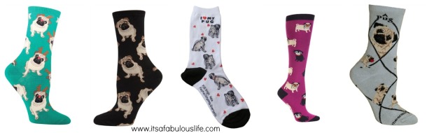 pug socks - gift ideas for pug lover