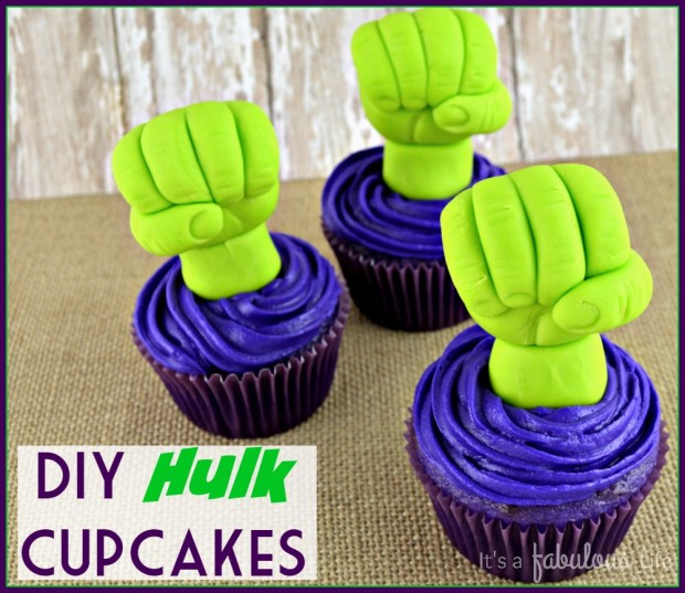 Marvel Avengers Birthday ideas: Hulk Cupcakes