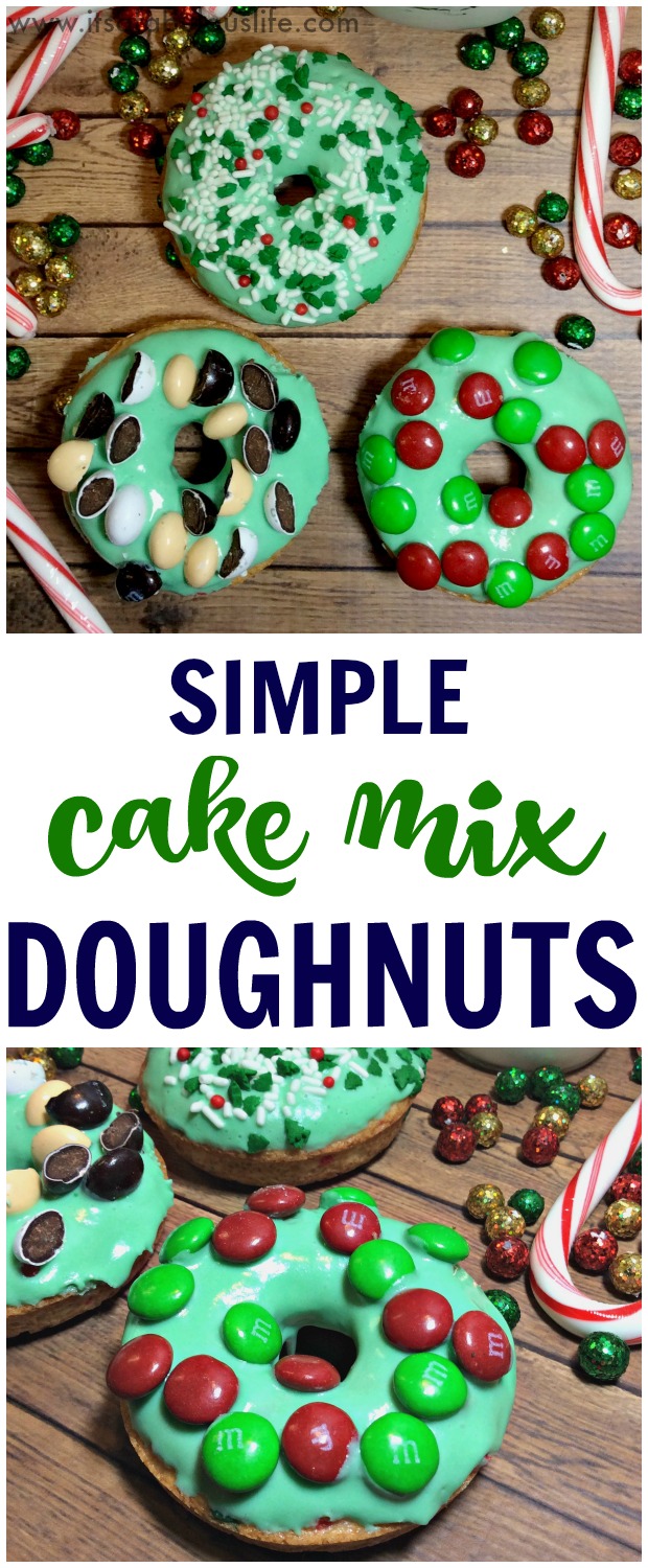 simple cake mix doughnuts