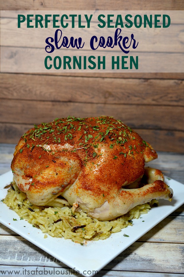 Perfectly Seasoned Slow Cooker Cornish Hen