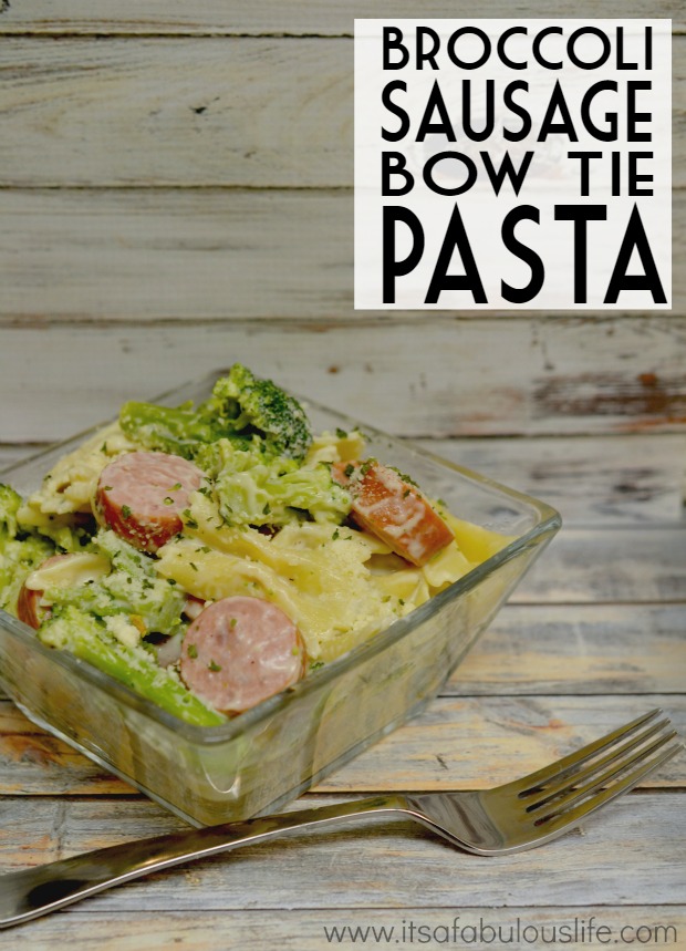 Broccoli Sausage Bow Tie Pasta