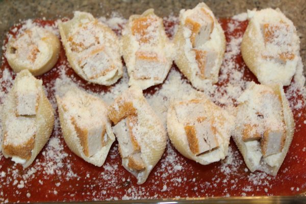 Easy Chicken Parmesan Stuffed Shells
