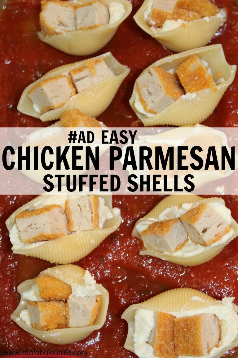 Easy Chicken Parmesan Stuffed Shells