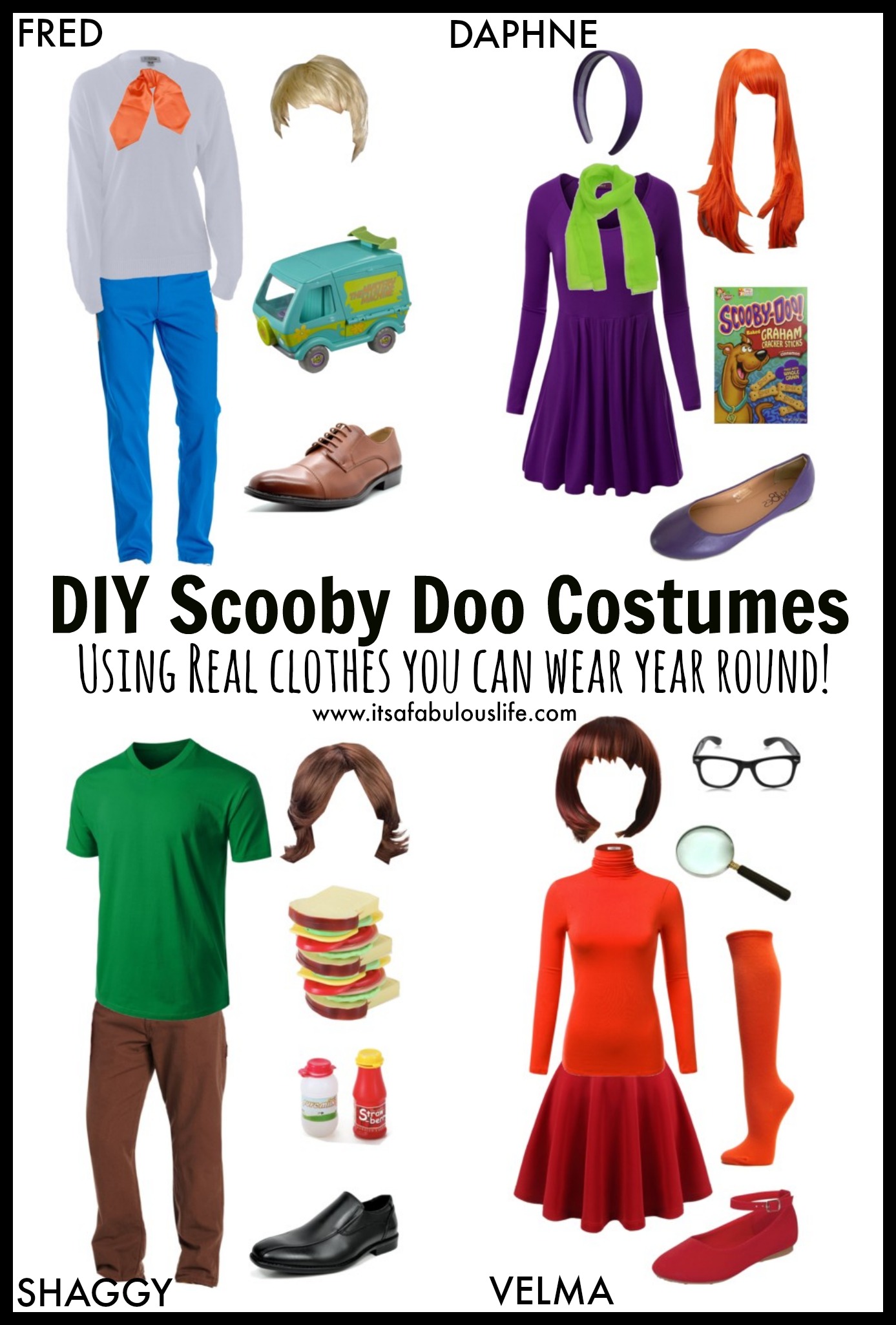 Group Costume Ideas: DIY Scooby Doo Costumes