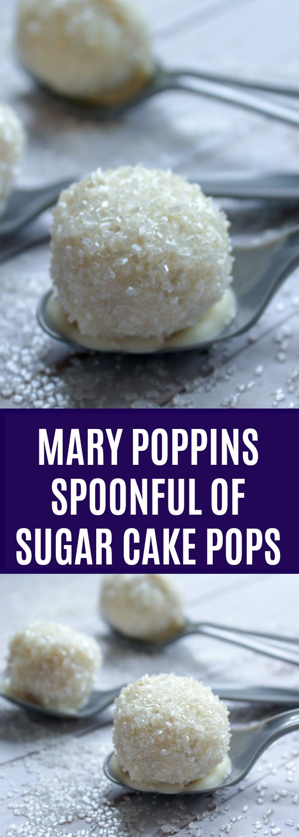 Mary Poppins Spoonful of Sugar Cake Pops