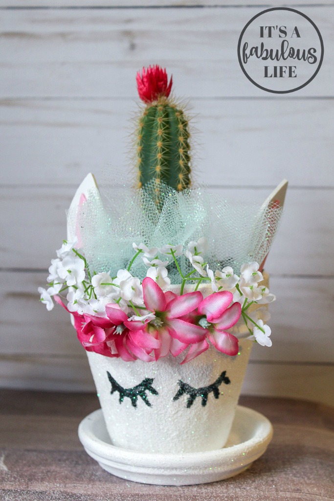 DIY Unicorn Planters with Magical Cactus Horns