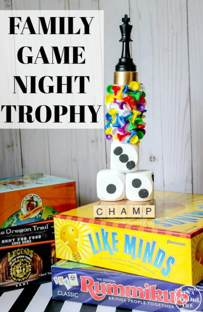 DIY Family Game Night Trophy