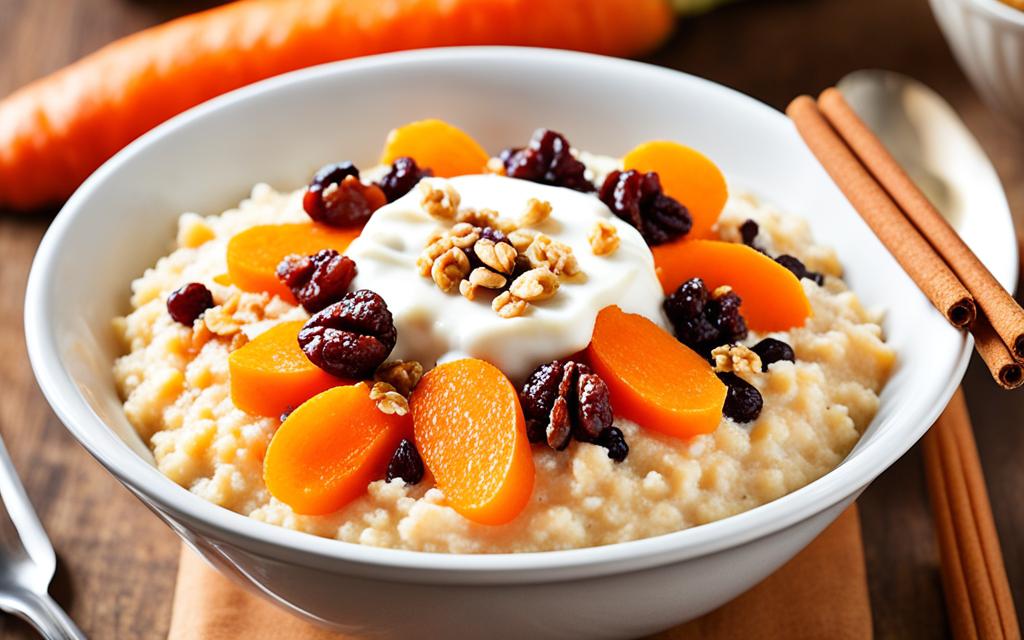 Health benefits of carrot cake porridge