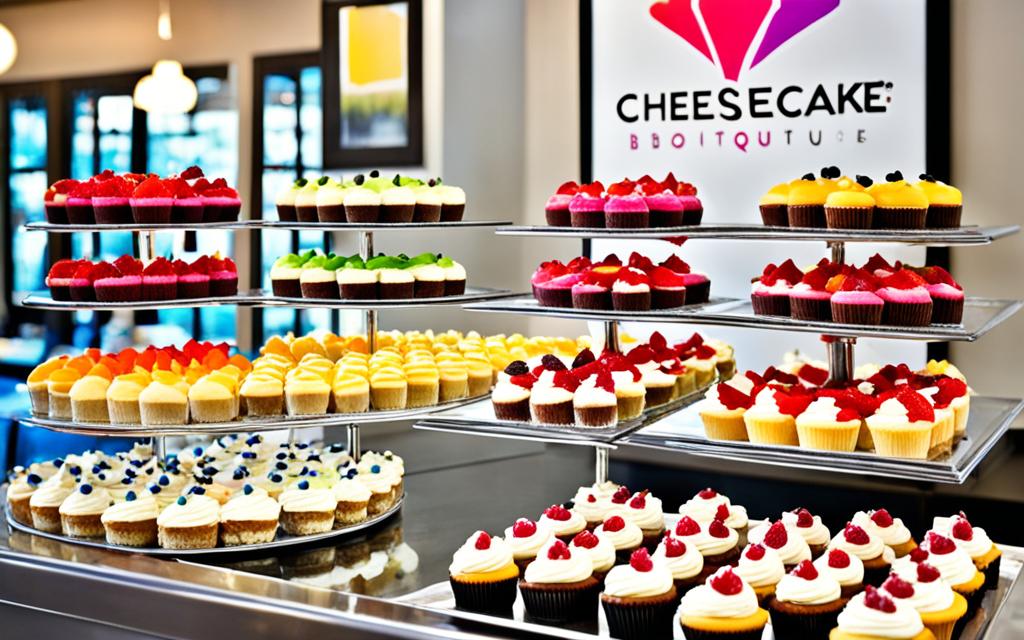 Mini Cheesecakes and Mini Cupcakes at The Cheesecake Boutique