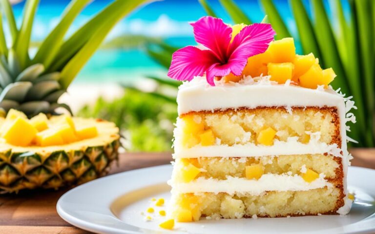 Tropical Pineapple Coconut Cake for a Summery Dessert
