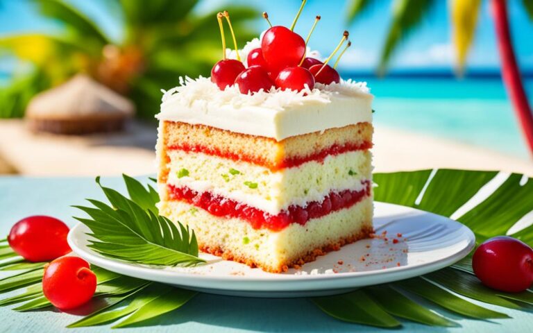 Tropical Taste: Cherry and Coconut Cake Recipe