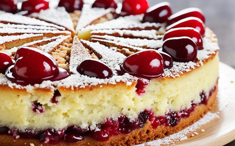 Delicious Cherry and Almond Cake: A Perfect Pairing