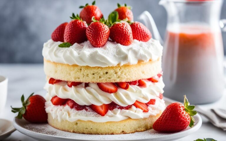 Light and Fluffy Strawberry Sponge Cake for Afternoon Tea