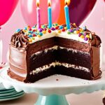 brownie birthday cake