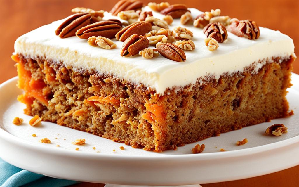 carrot tray bake cake