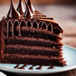 chocolate cake with chocolate fingers