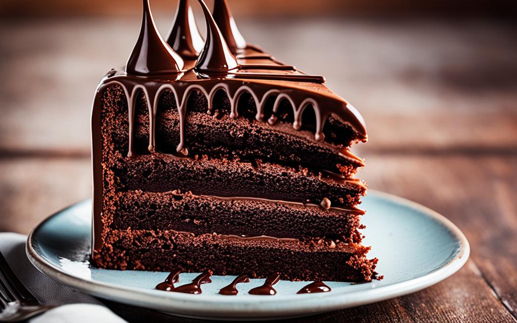 chocolate cake with chocolate fingers