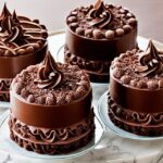 chocolate iced cakes