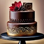 chocolate two tier cake