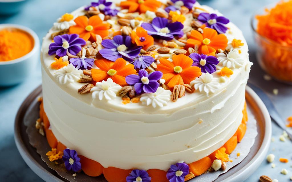 decorations for a carrot cake