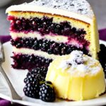 lemon and blackberry cake