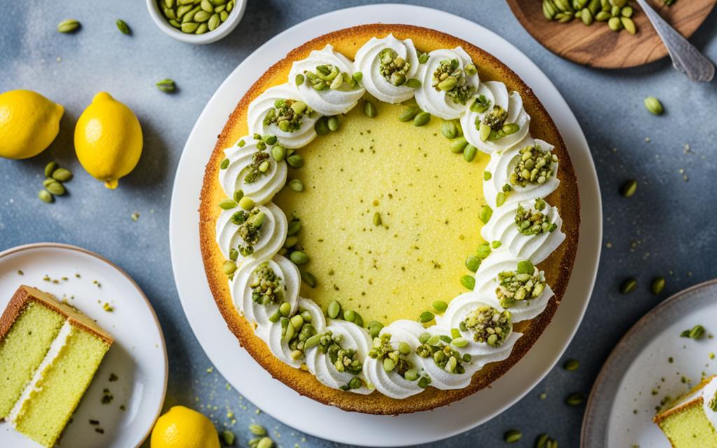 lemon and pistachio cake