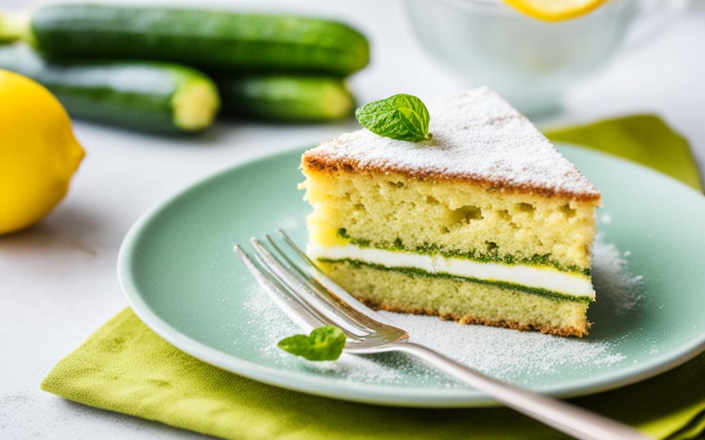 lemon courgette cake