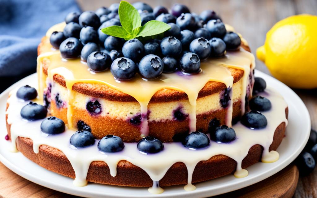mary berry lemon and blueberry cake