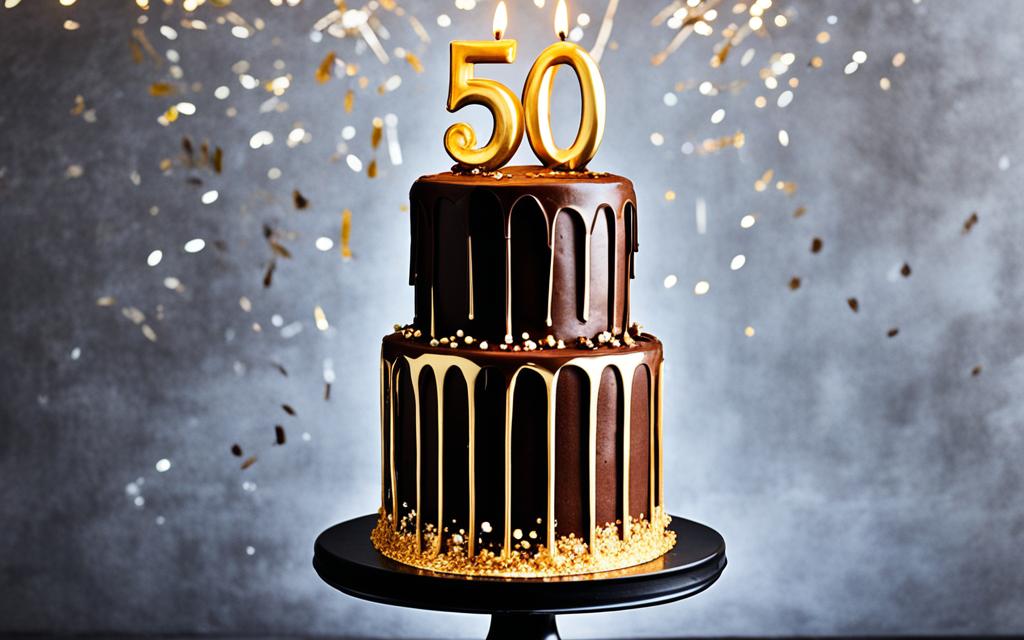 50th birthday chocolate cake