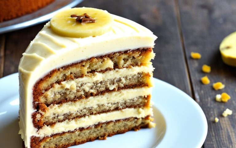 Double Banana Cake with Banana Frosting for Extra Flavor