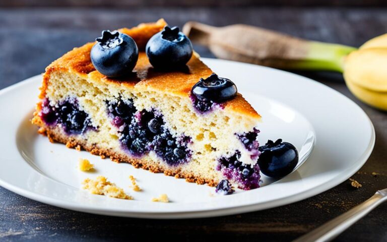 Vibrant Banana and Blueberry Cake for Berry Fans