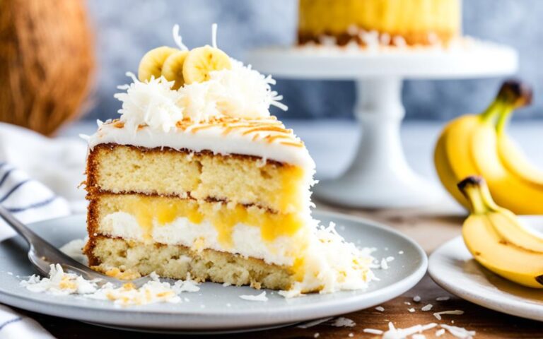 Tropical Banana and Coconut Cake for Summer Days
