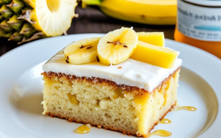 Tropical Banana and Pineapple Cake for Summer Days
