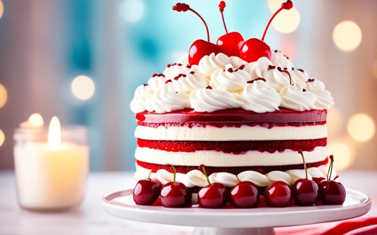 Celebratory Birthday Cake with a Cherry Twist