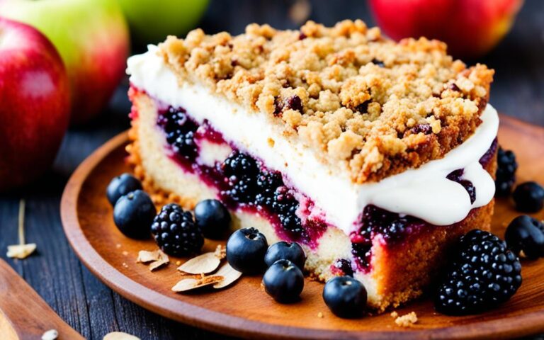 Autumnal Blackberry Apple Crumble Cake: A Berry Rich Treat